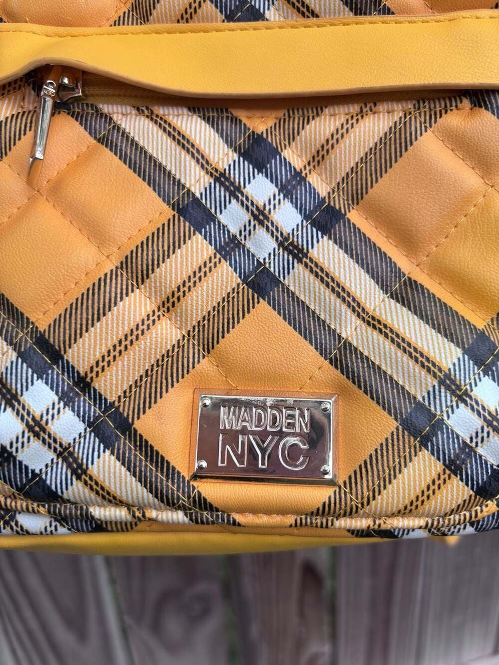 Yellow Plaid Women’s Backpack - Hidden NYC - Picture 5 of 16